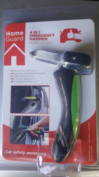 Autós 4in1 biztonsági életmentő kalapács