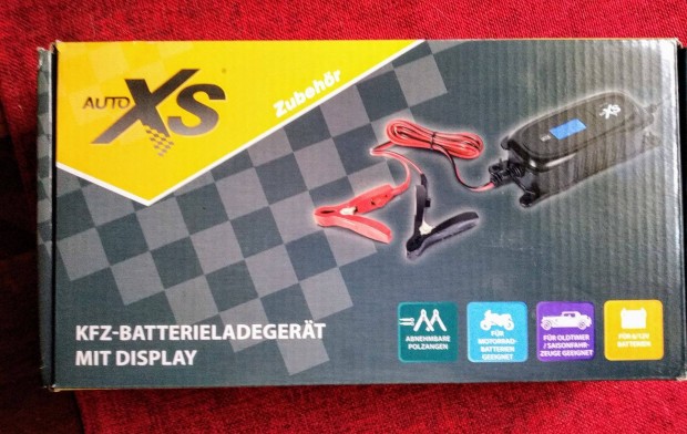 Aut�s 6-12 V intelligens univerz�lis Akku t�lt� �j Bontatlan