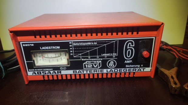 Autós akkutöltő, 12 V, 6 A töltő autó akkumulátor, autóakku