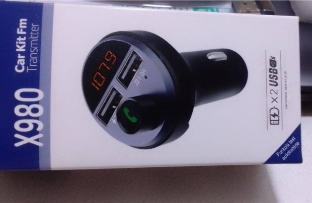 Auts bluetooth-fm adapter, zenelejtsz, telefon kihangost, tlt
