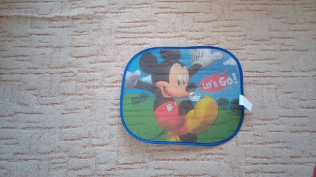 Autós gyerek napellenző, napvédő háló ablakra - Mickey egér minta