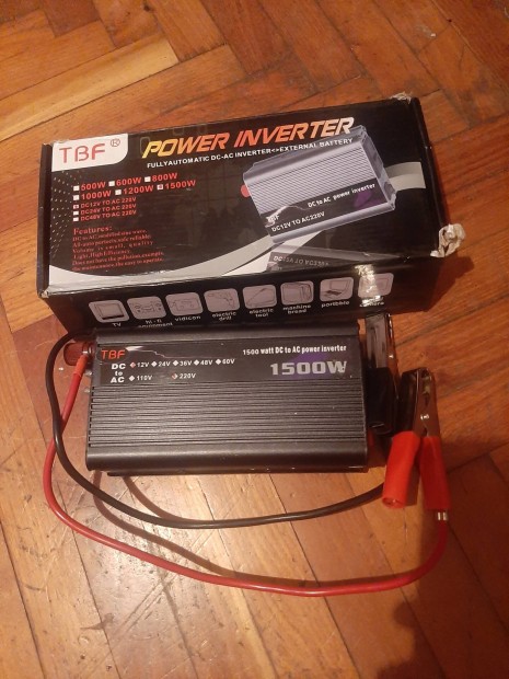Autós inverter Tbf 1500W teljesítményű