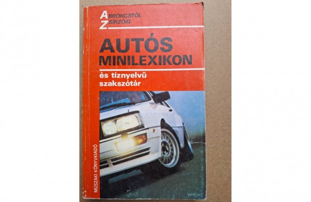 Autós minilexikon című könyv eladó
