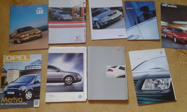 Auts prospektusok: Audi, VW, Volvo, Opel, Lexus