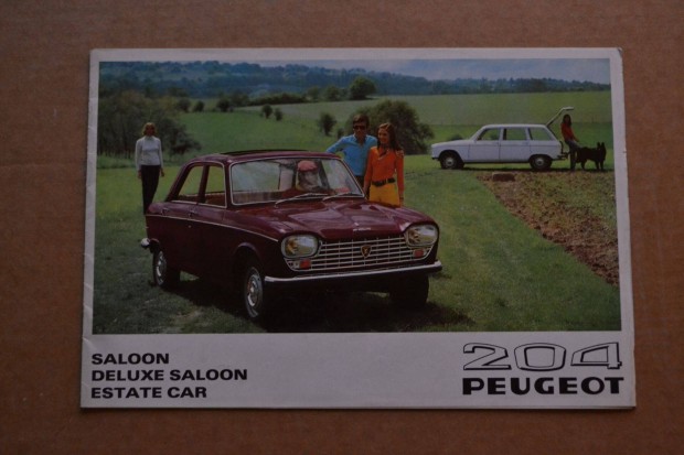 Auts jsg Rgi Peugeot 204 katalgus 1969-es retro vetern, classic