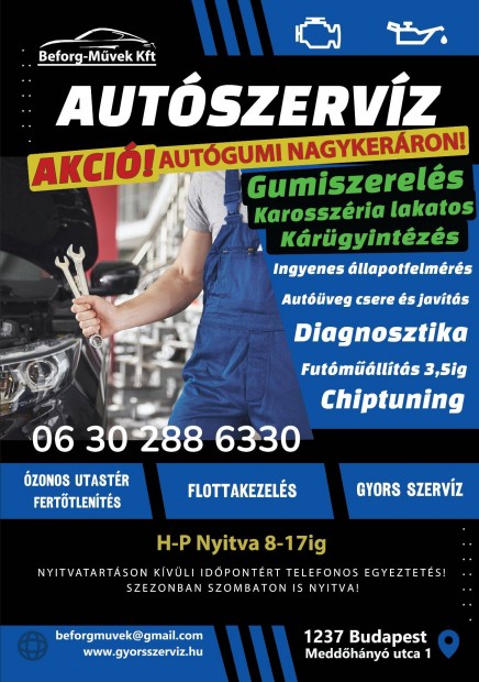 Autószerelő állás