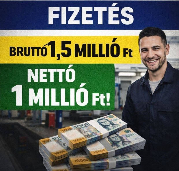 Aut�szerel�t �tlag feletti b�rez�ssel keres�nk!