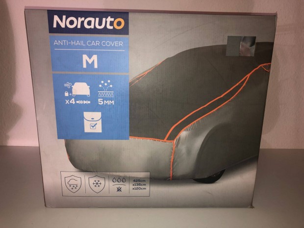 Autótakaró ponyva M-es 425x135x120, jégeső elleni. Új! (1)