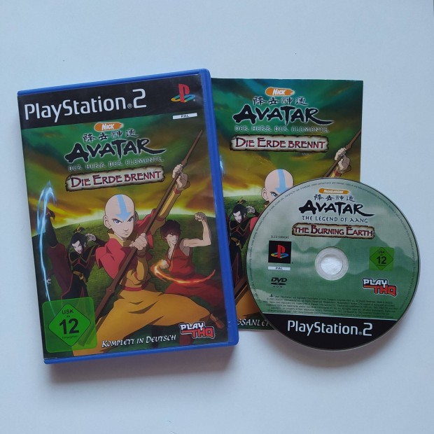 Avatar The Last Airbender The Burning Earth PS2 Playstation 2