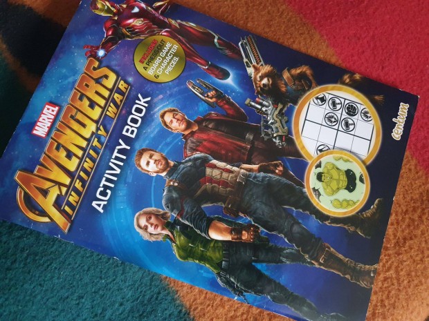 Avengers Infinity War - Activity Book - Vgtelen hbor + sapka