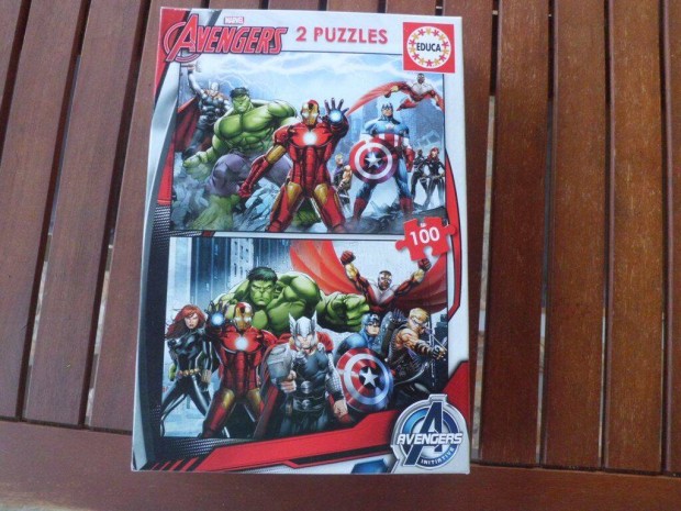 Avengers Marvel puzzle 2 x 100 db-os jszer, hinytalan