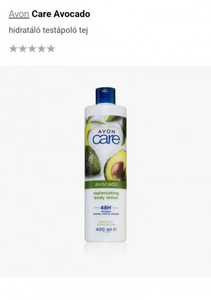 Avon Care avocado body lotion 400 ml 