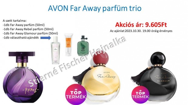 Avon Far Away parfüm csomag Új