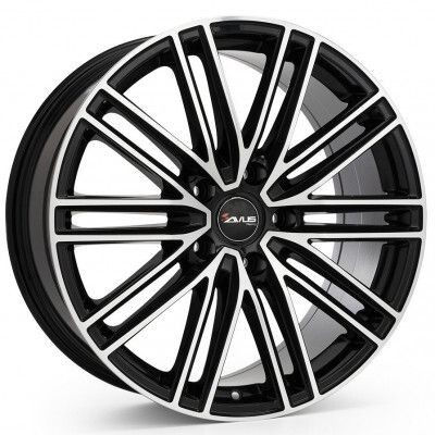 Avus AC-M08 Fekete polr 10,5X20 5X130 ET64 CB71,6 | alufelni |