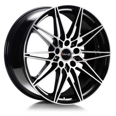 Avus AC-MB5 Fekete polrozott 8X19 5X112 ET47 CB66,7 | alufelni |