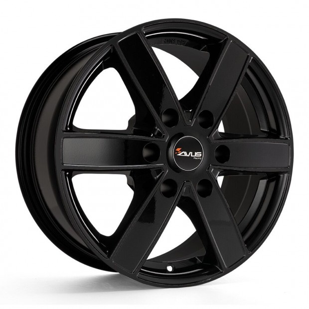 Avus AC-V61 Fekete 7,5X17 6X139,7 ET30 CB100,1 | alufelni |