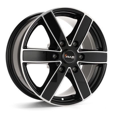 Avus AC-V61 Fekete Polír 6,5X16 6X120 ET50 CB74,5 | alufelni |