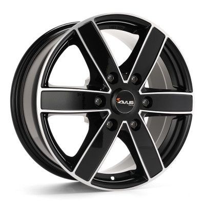 Avus AC-V61 Fekete Polír 8X18 6X114,3 ET45 CB66,1 | alufelni |