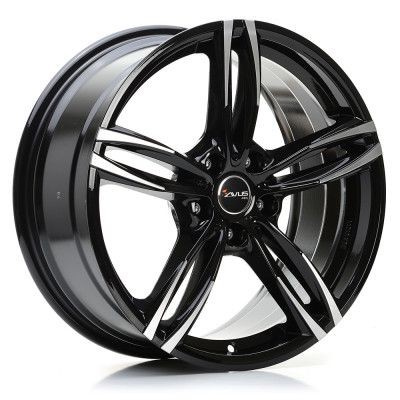 Avus AF15 Fekete polrozott 8,5X19 5X112 ET50 CB57,1 | alufelni |