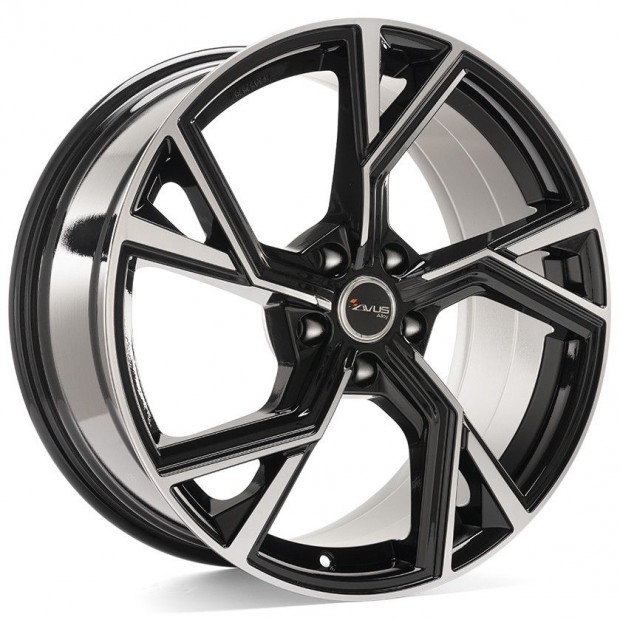 Avus AF20 Fekete polír 8X18 5X112 ET35 CB66,6 | alufelni |