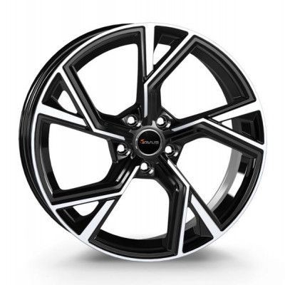 Avus AF20 Fekete polír 8X18 5X112 ET35 CB66,6 | alufelni |