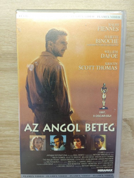 Az Angol Beteg VHS film -Bontatlan_ Ralph Fiennes,Willem Dafoe