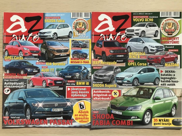 Az Aut magazinok 2015 (2 db)