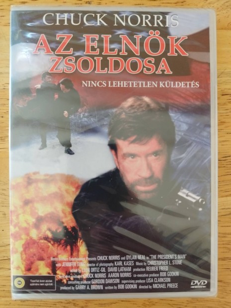 Az elnk zsoldosa dvd Chuck Norris Bontatlan 