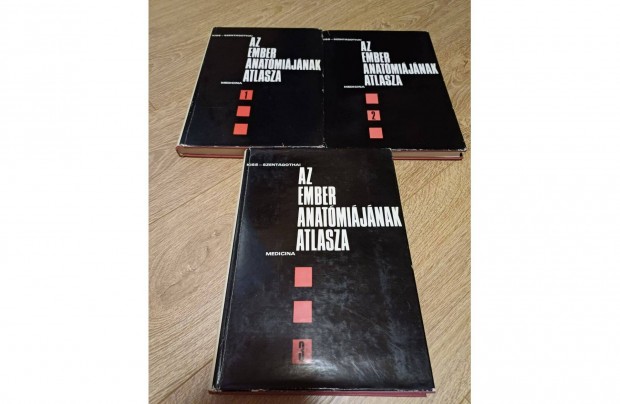 Az ember anatómiájának atlasza, 3 db egyben