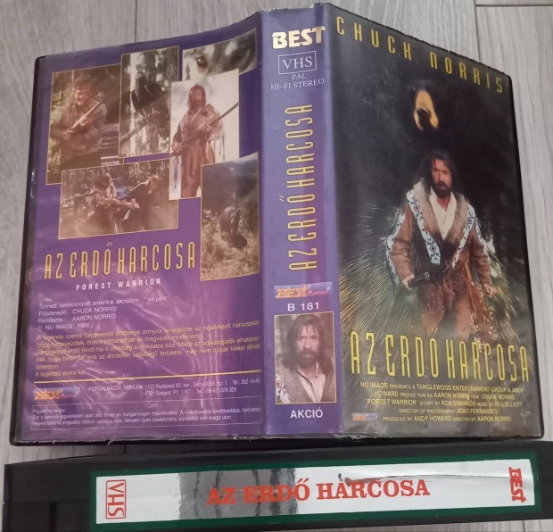 Az erd harcosa - akci vhs -Chuck Norris