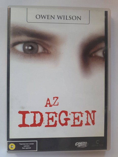 Az idegen DVD (Owen Wilson) posta 510 Ft