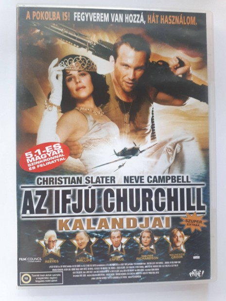 Az ifj Churchill kalandjai DVD (Christian Slater) posta 510 Ft