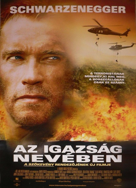 Az igazsg nevben mozi plakt Arnold Schwarzenegger