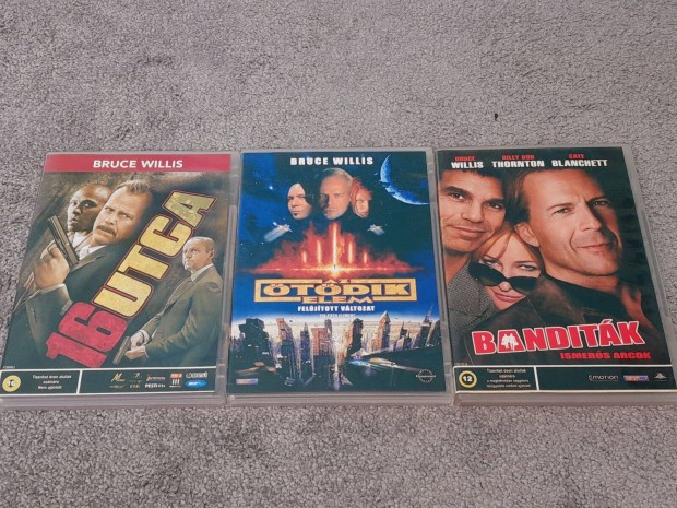 Az tdik elem + 16 utca + Banditk DVD Szinkronizlt ( Bruce Willis )