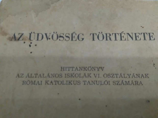 Az dvssg trtnete Hittanknyv (1960) elad!