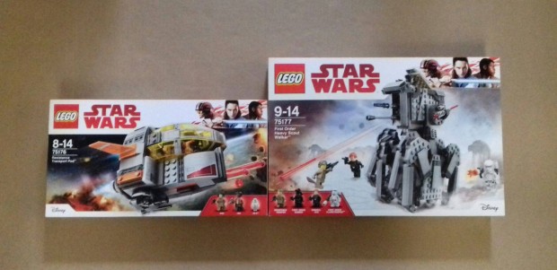 Az utolsó Jedik bontatlan Star Wars LEGO 75176 + 75177 Lépegető Fox.ár