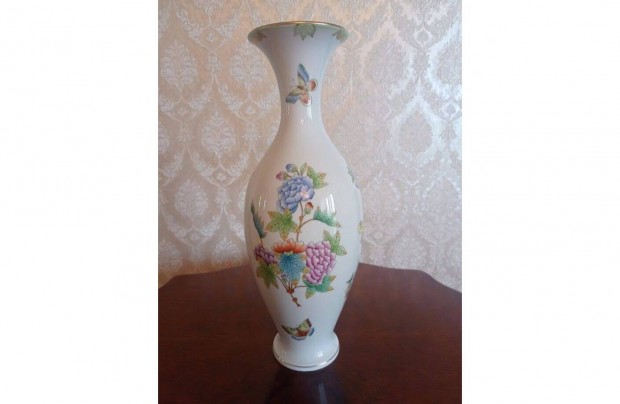 B030 Herendi porcelán Viktória mintás VBO váza 33 cm!!!