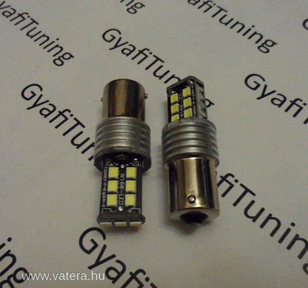 BA15S 15 smd 2835 led hideg fehr canbus menetfny