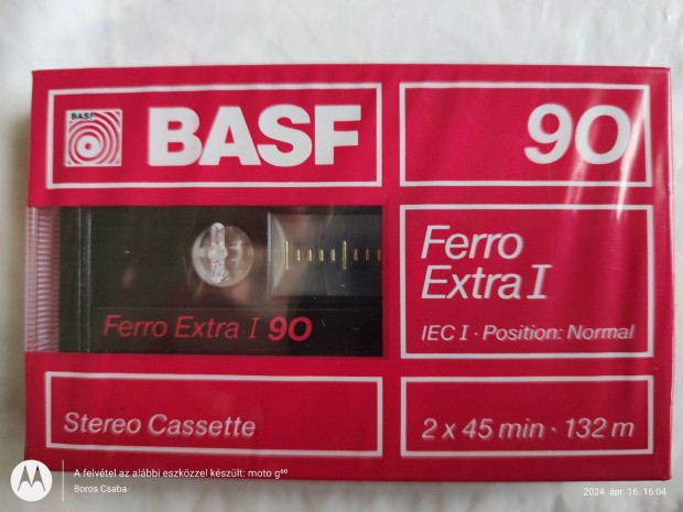 BASF 90 stereo kazetta, 40e'ves eredeti csomagolsban, Retro 