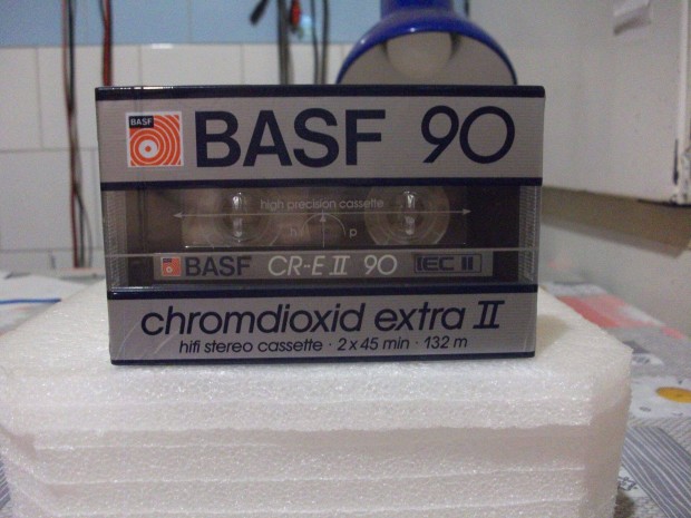 BASF CR-Extra II 90 kazetta deck - nagy ablakos - 1985