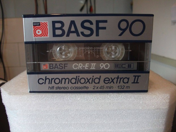 BASF CR-Extra II 90 kazetta deck - nagy ablakos - 1985