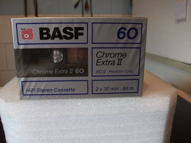 BASF CR - Extra II 60 ( 1988 ) magn deck kazetta