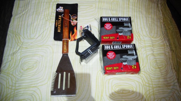 BBQ Grill tisztt kszlet spatulval (4db)