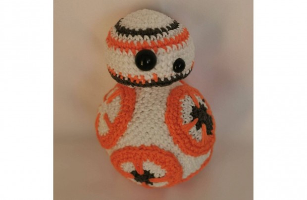 BB-8 droid amigurumi horgolssal kszl 14 cm, j! Elad!