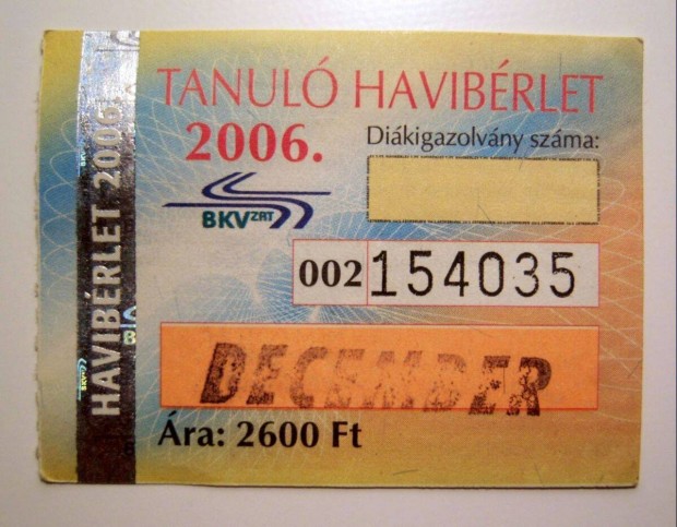 BKV Havibrlet Tanul 2006 December (2kppel)
