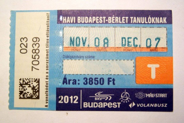 BKV Havibrlet Tanul 2012 November (2kppel)