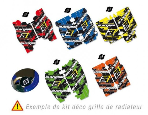 BLACKBIRD Dream Graphic 3 Radiátor Louver Grafikai Készlet Piros Honda
