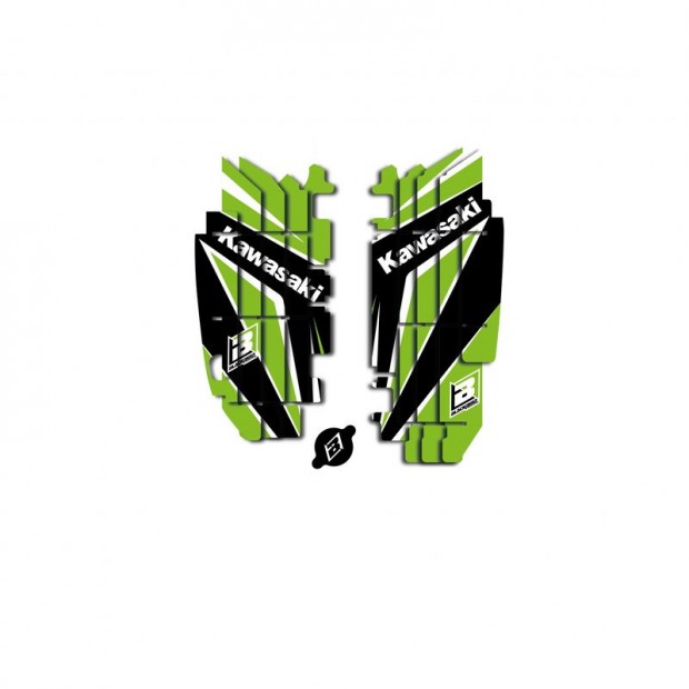 BLACKBIRD Dream Graphic 4 Radiátor Louver Grafikai Készlet Kawasaki KX
