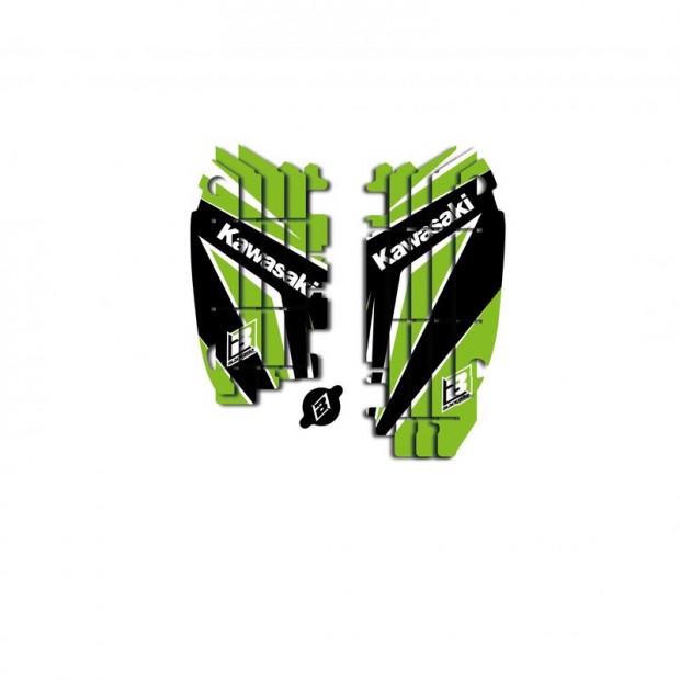 BLACKBIRD Dream Graphic 4 Radiátor Louver Grafikai Készlet Kawasaki KX