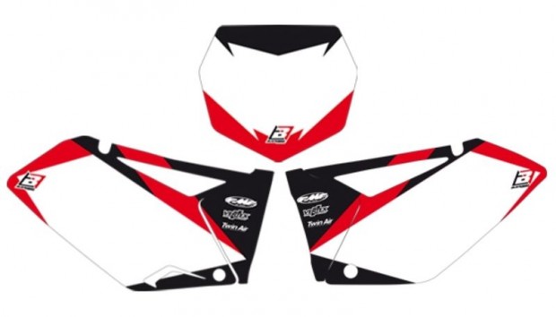 BLACKBIRD Grafikai Matrica Szett Fehér Suzuki RM125/250-hez